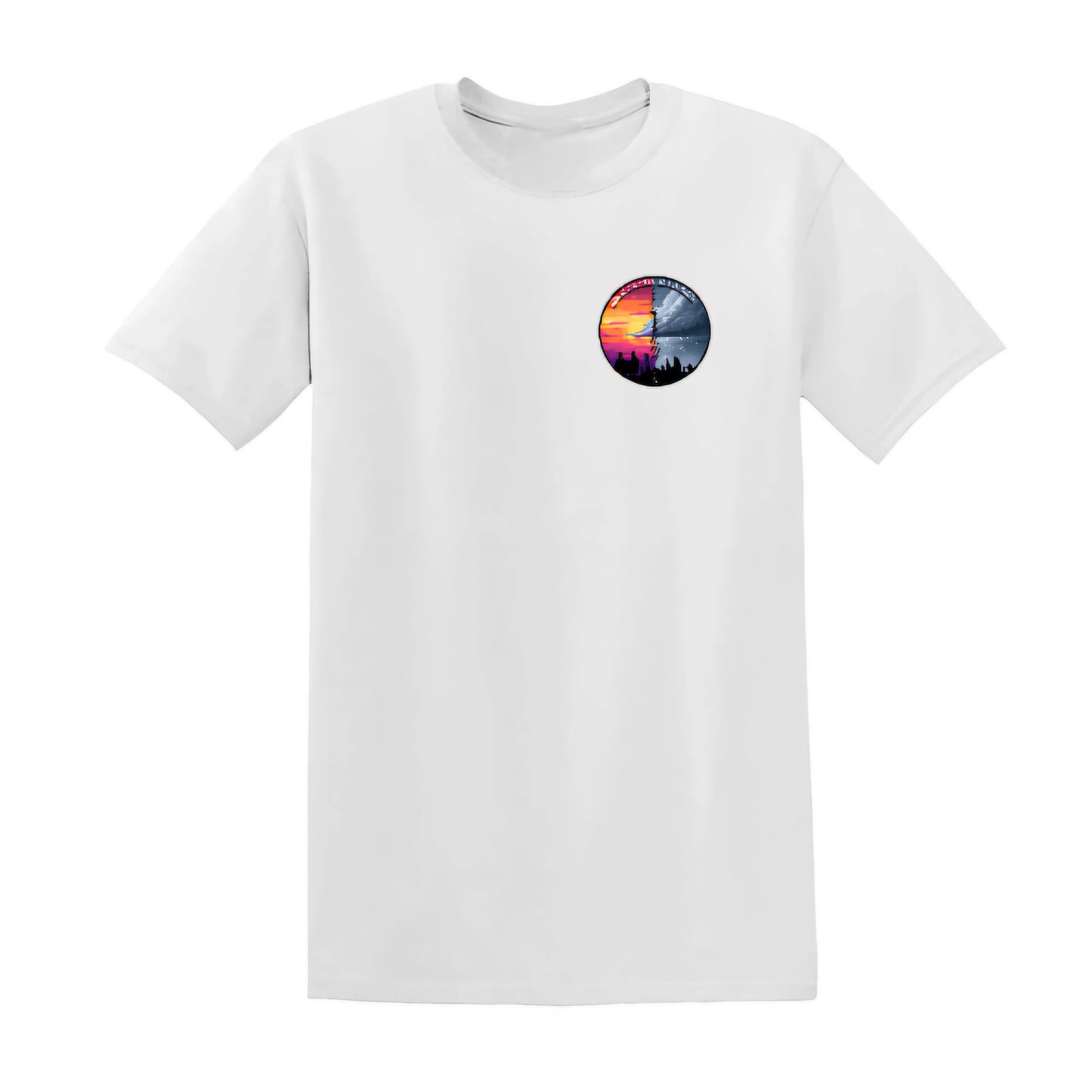 Spirit of the City - sunset X storm edition t shirt