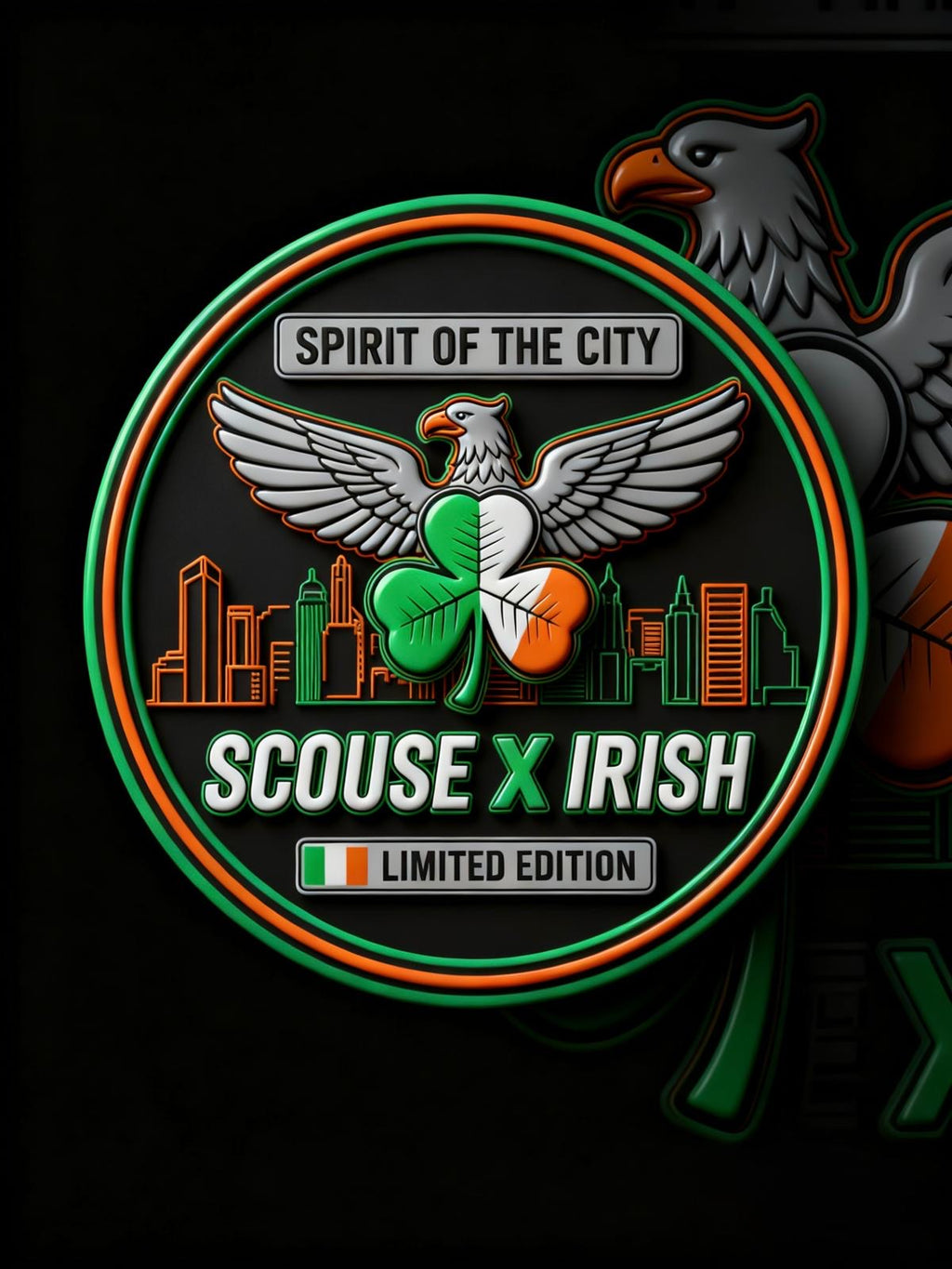 Spirit of the City X b real scouse X Irish hoodie (kids)