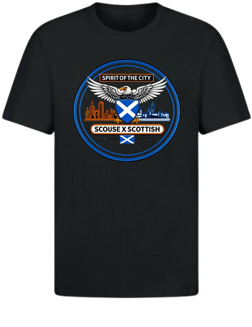 Spirit of the city x b-real Scouse x Scottish t shirt (kids)