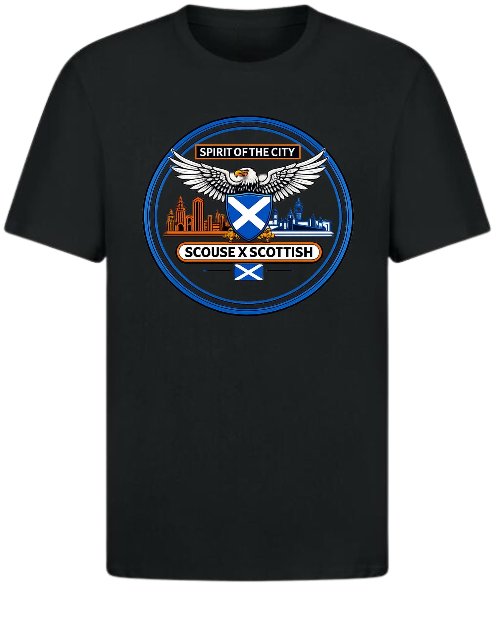 Spirit of the city x b-real Scouse x Scottish t shirt (kids)