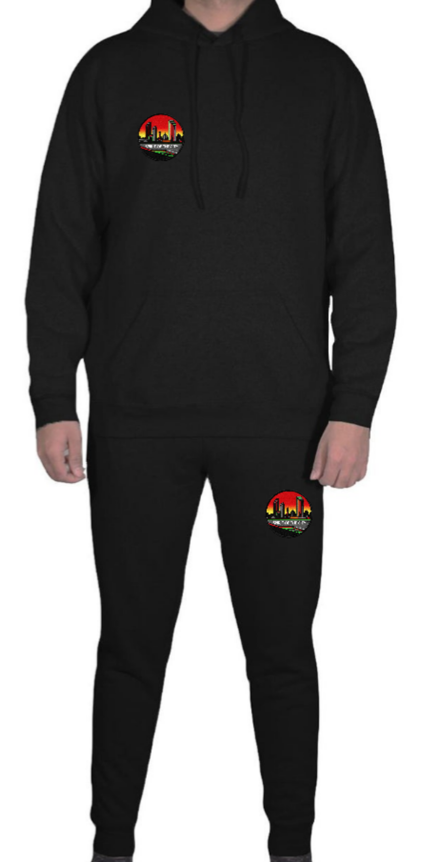 Spirit of the City- sunset skyline edition mens full tracksuit