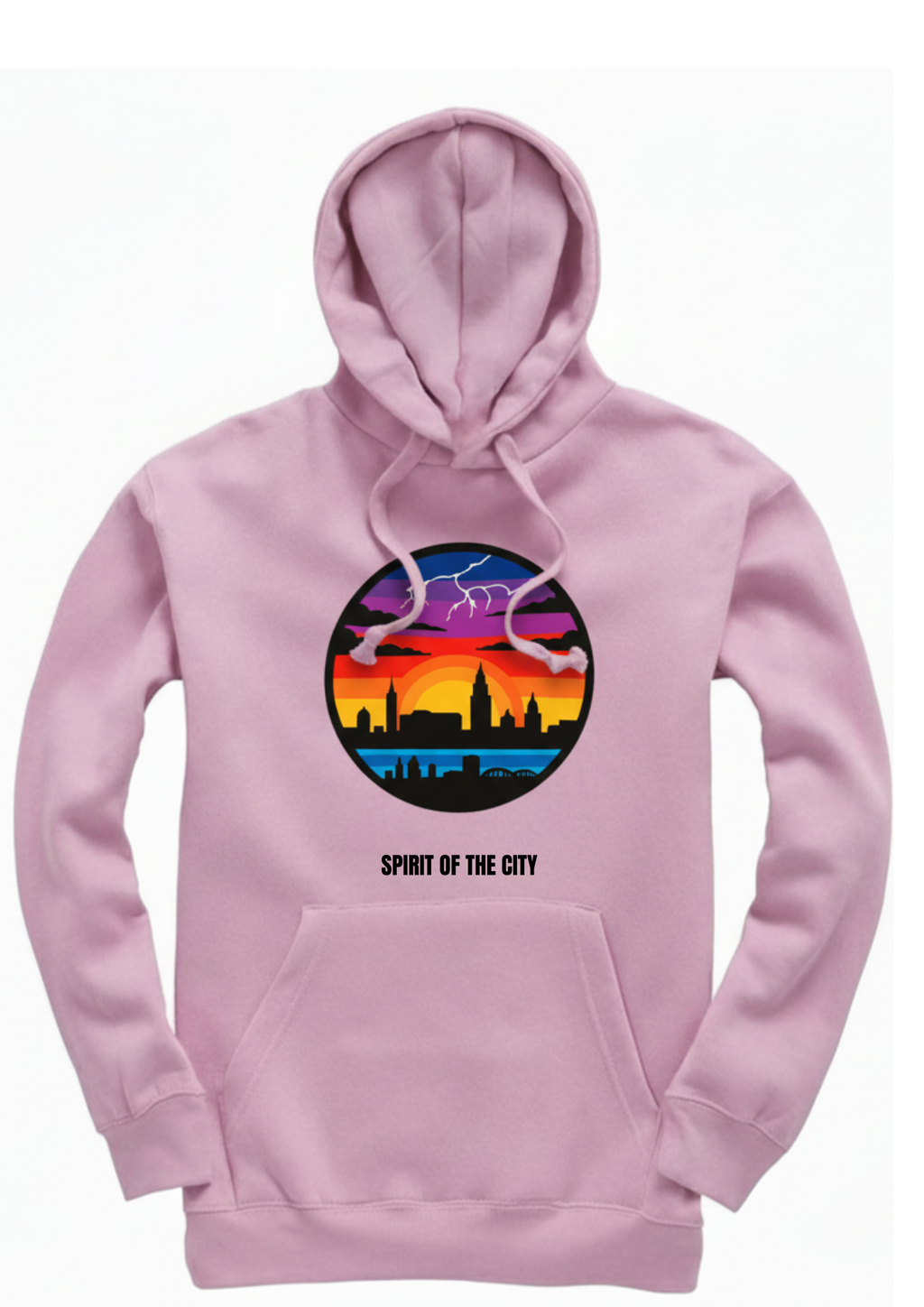 Spirit of the City- sunset X storm hoodie