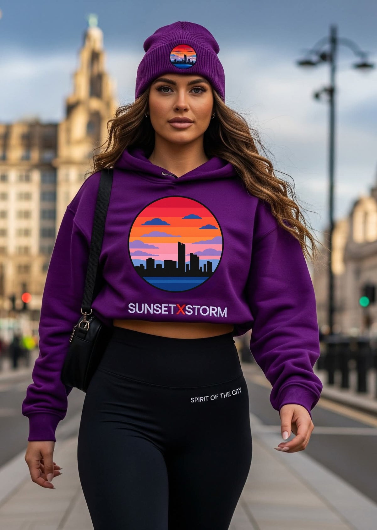 Spirit of the City- sunset X storm hoodie