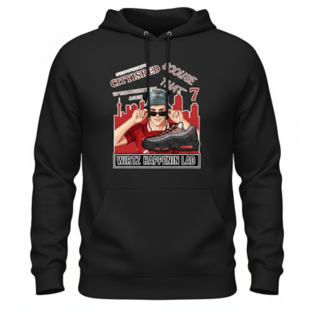 Spirit of the City- wirtz happenin lad mens hoodie / black