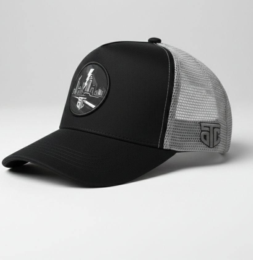 Storm Edition | Premium Mesh-Back Trucker (black/grey)