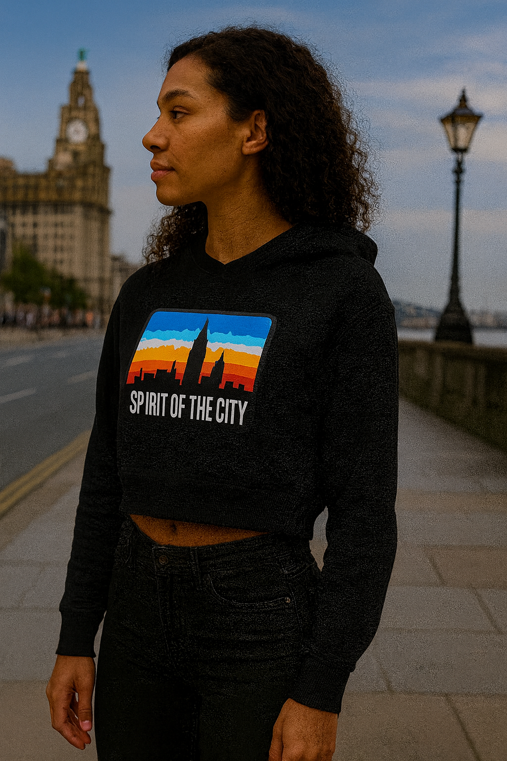 Spirit of the City - OG Range womans cropped hoodie