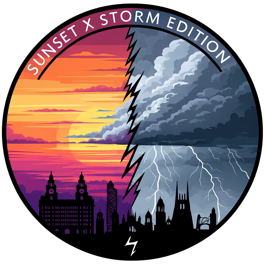 Spirit of the City- sunset X storm edition mens full tracksuit