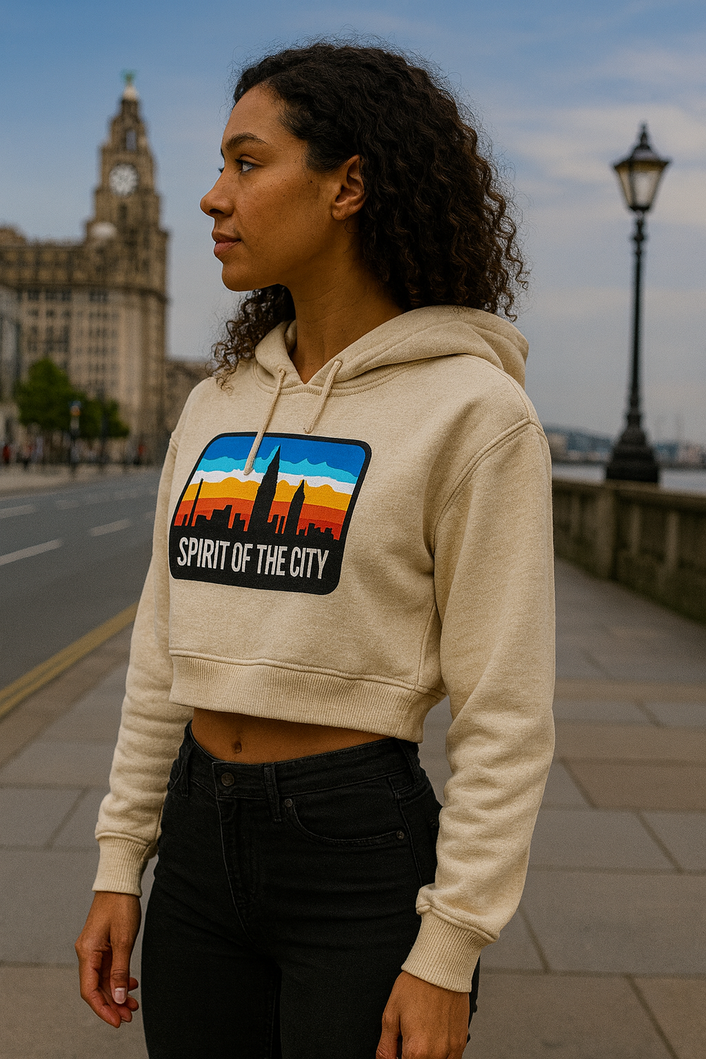 Spirit of the City - OG Range womans cropped hoodie