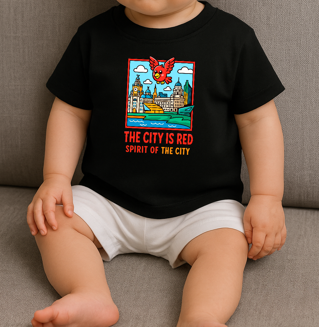 Spirit of the City - The City Is Red t shirt and shorts set