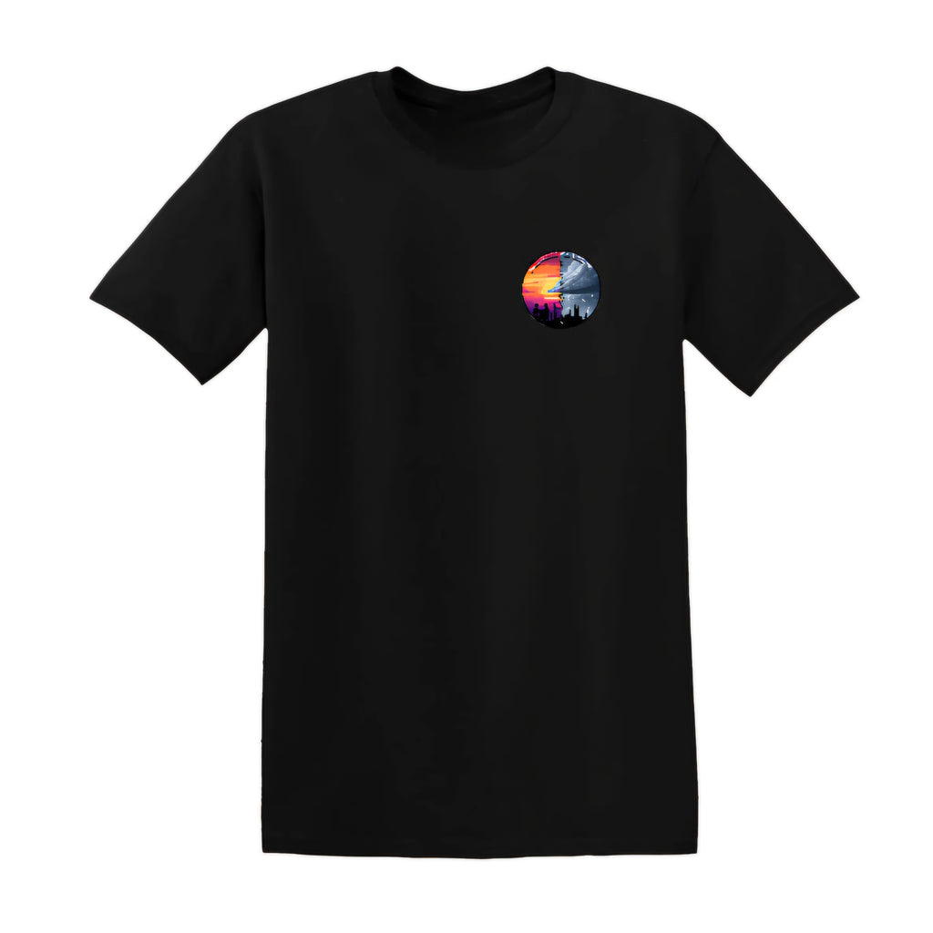 Spirit of the City - sunset X storm edition t shirt