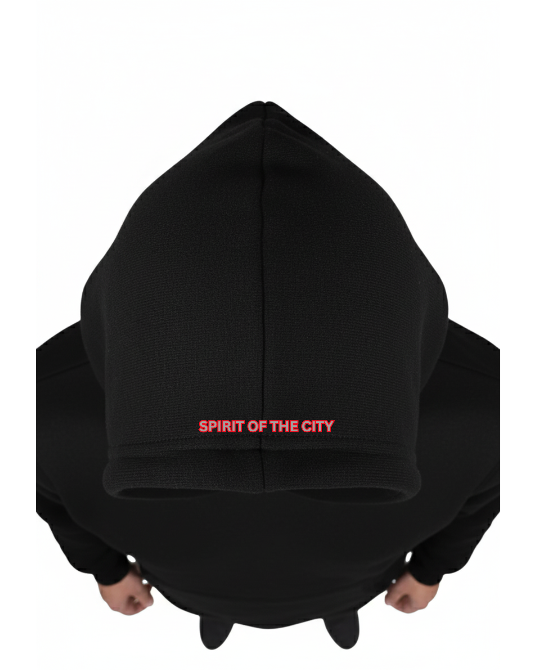 Spirit of the City- storm red mens full tracksuit black