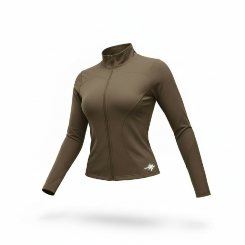 Women’s 2-Piece activewear jacket & Legging set (chocolate)