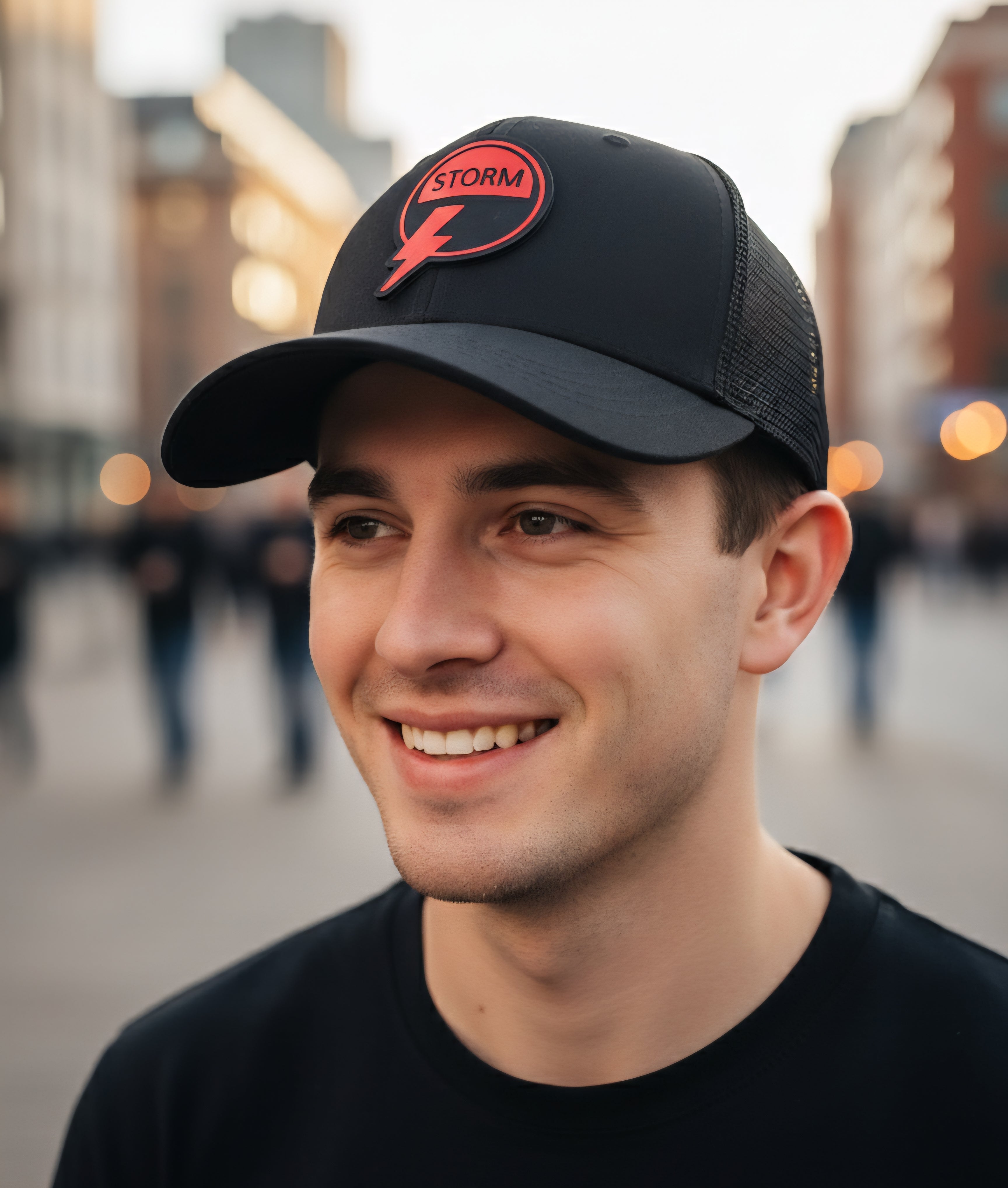 Spirit of the City- storm edition Trucker Hat (black)