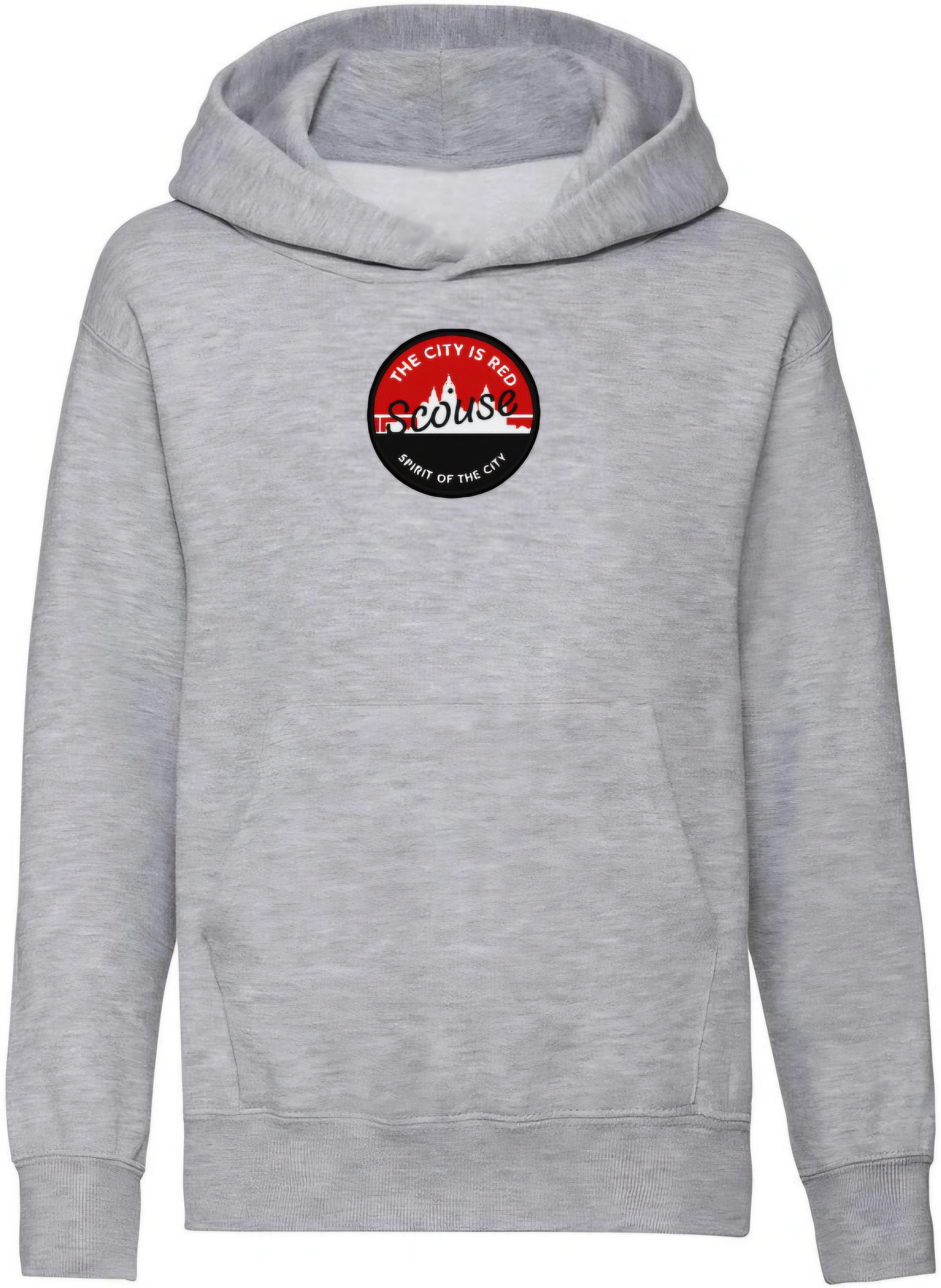 Spirit of the City- City is red range mens hoodie