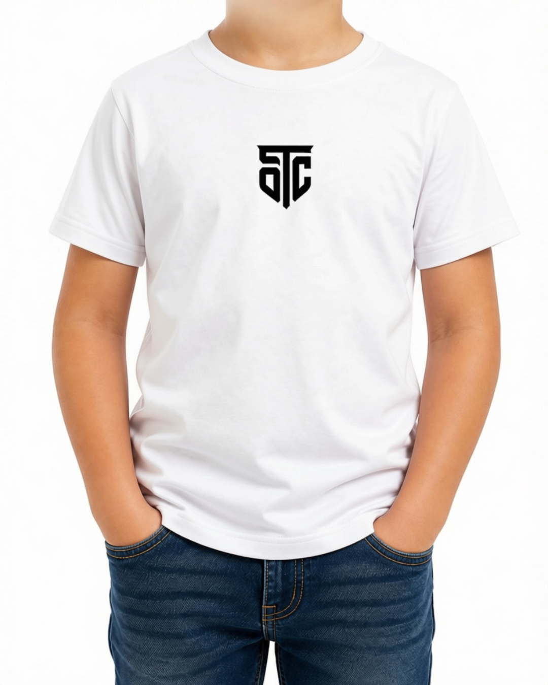 Spirit Of The City – SOTC Crest Kids Cotton T-Shirt | Red | Liverpool Streetwear Children's Tee