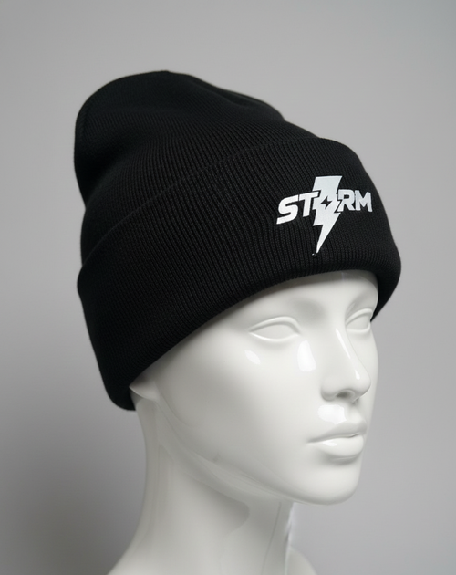 Spirit of the city - Black reflective storm beanie