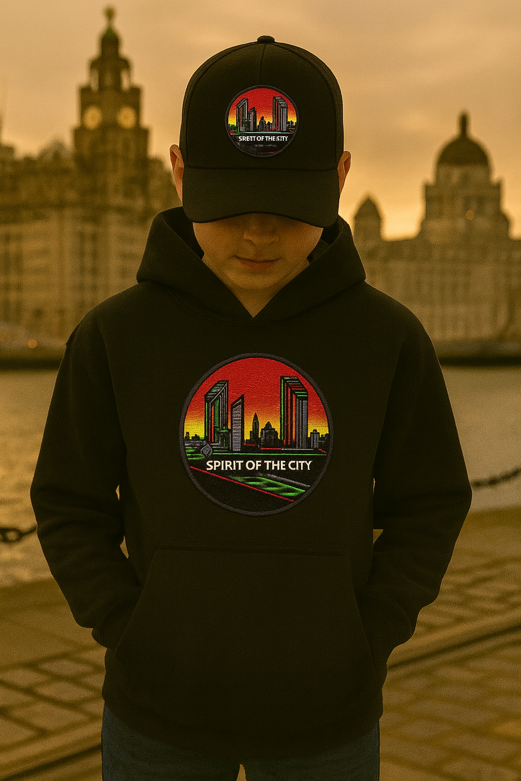 Spirit of the City - sunset skyline edition hoodie