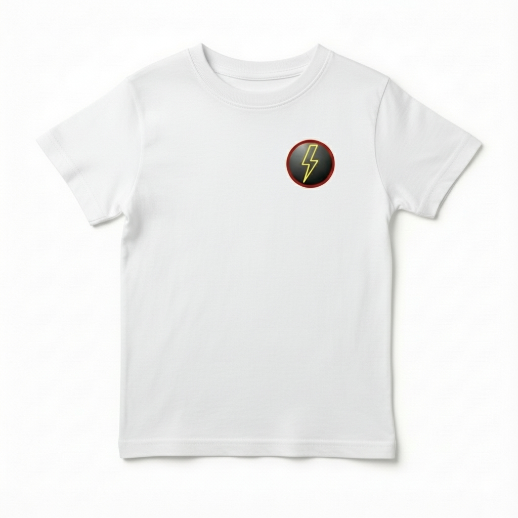 ECLIPSE- kids cotton t shirt/ white