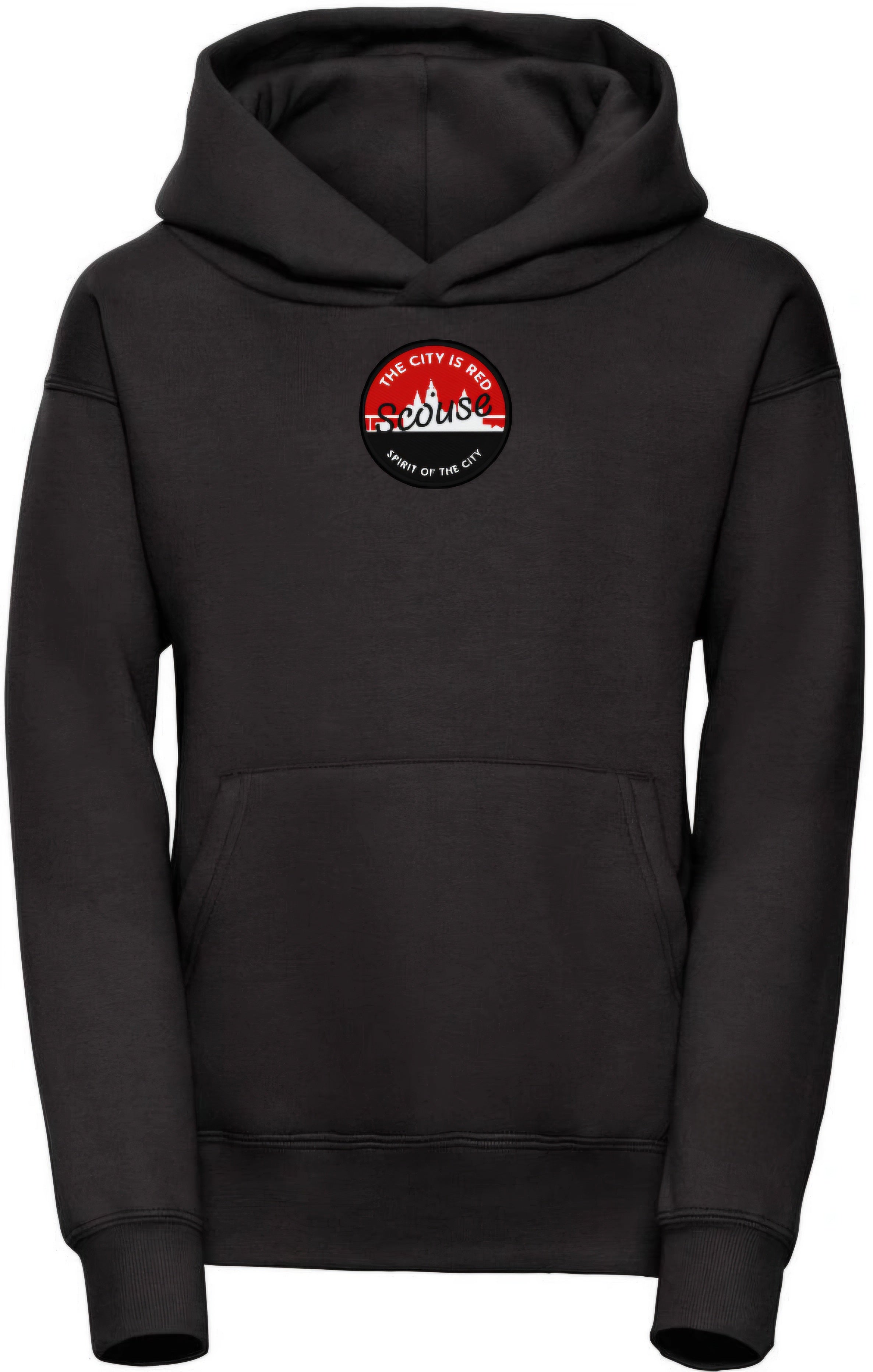 Spirit of the City- City is red range mens hoodie
