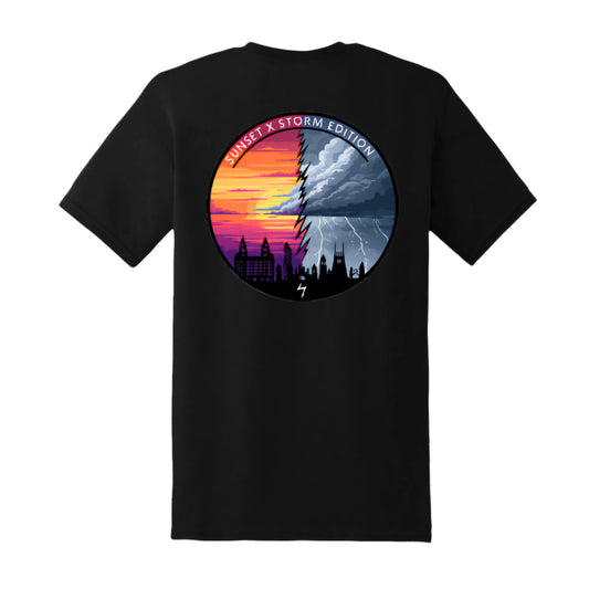 Spirit of the City - sunset X storm edition t shirt