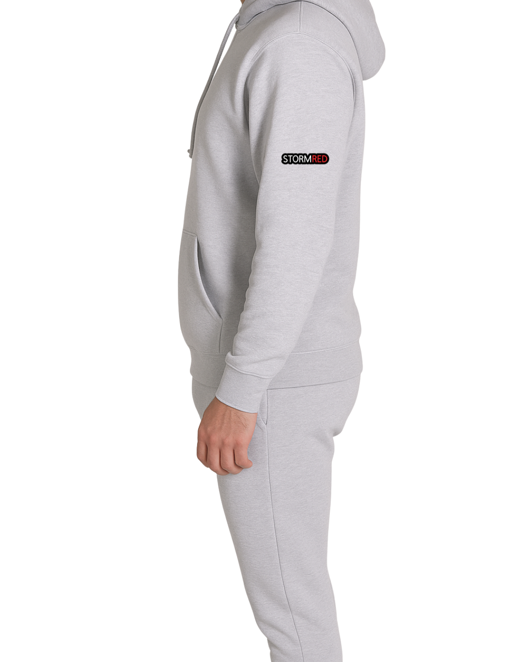 Spirit of the City- storm red mens full tracksuit grey