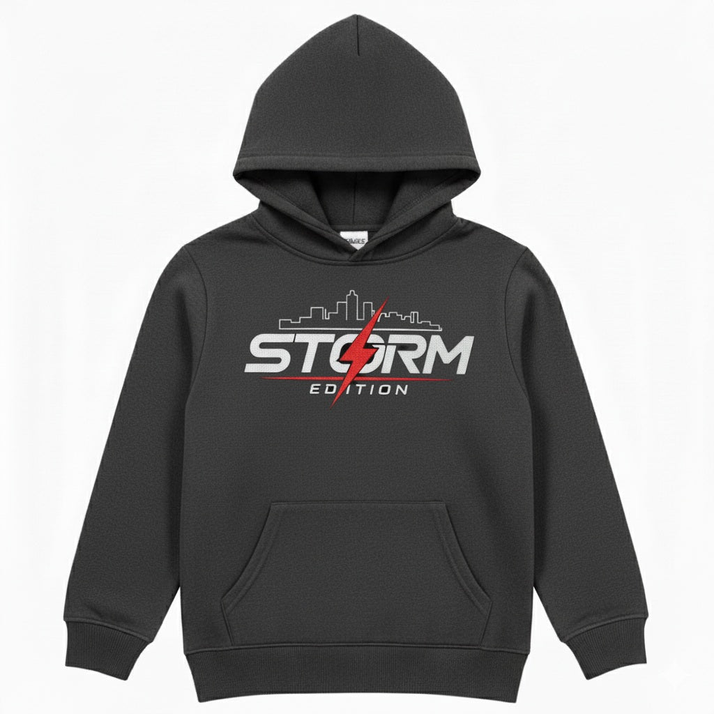 Spirit of the City- storm edition mens hoodie/ Red design