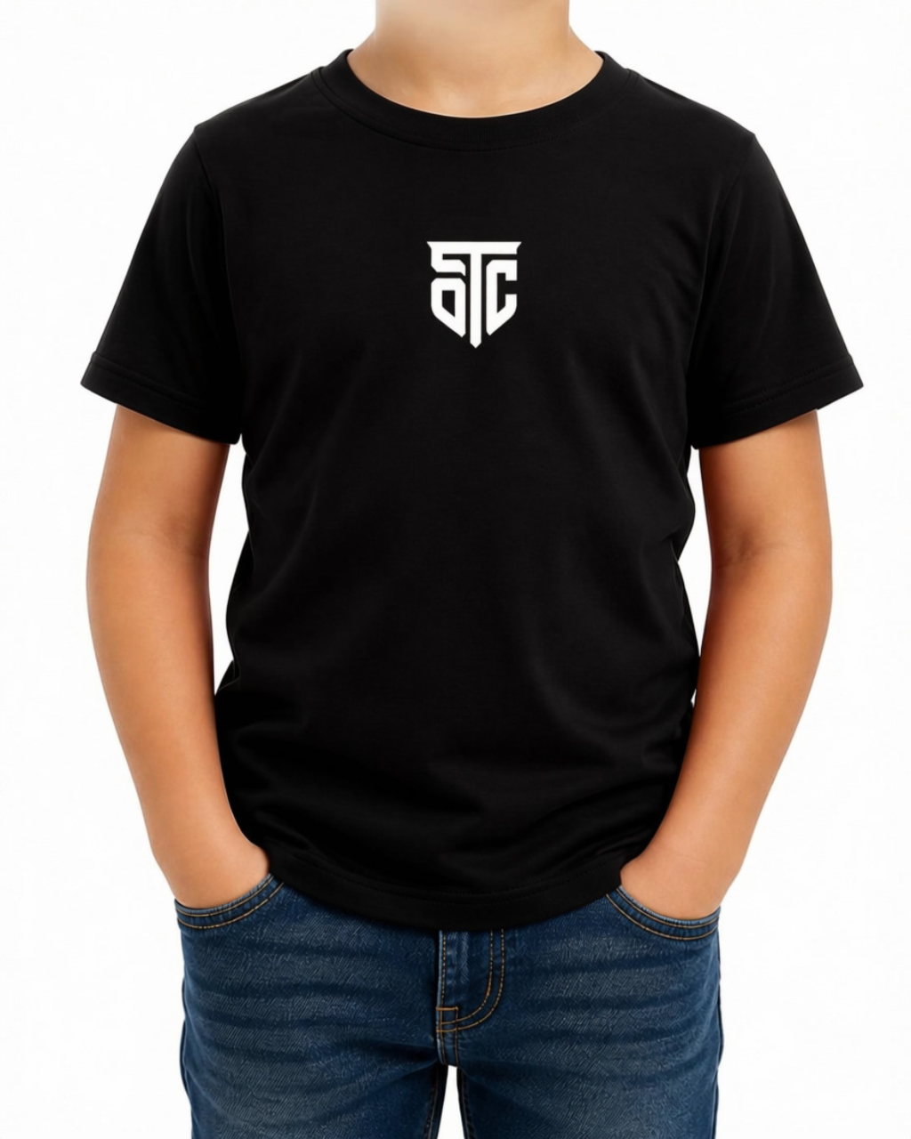 Spirit Of The City – SOTC Crest Kids Cotton T-Shirt | Red | Liverpool Streetwear Children's Tee