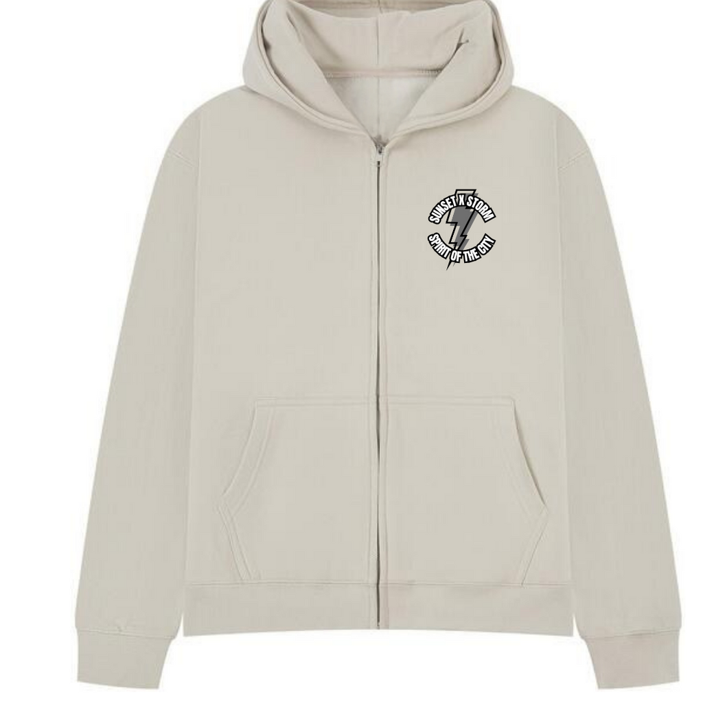 Spirit Of The City: Sunset x Storm hoodie sand