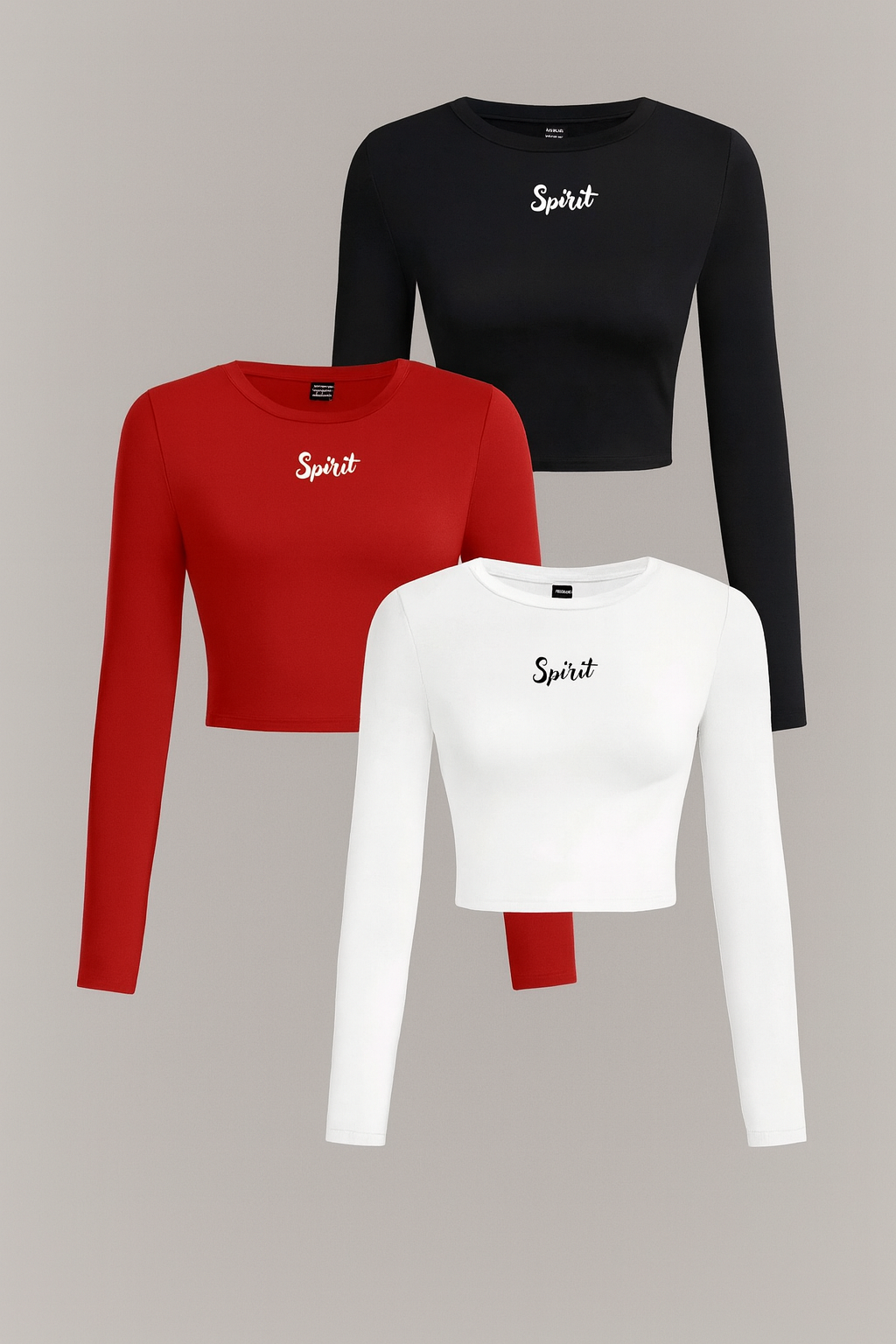 Spirit of the city -long sleeve womans cropped t shirt