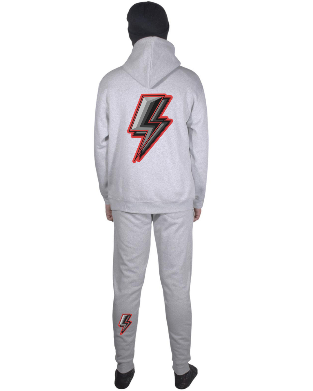 Spirit of the City- storm red mens full tracksuit grey