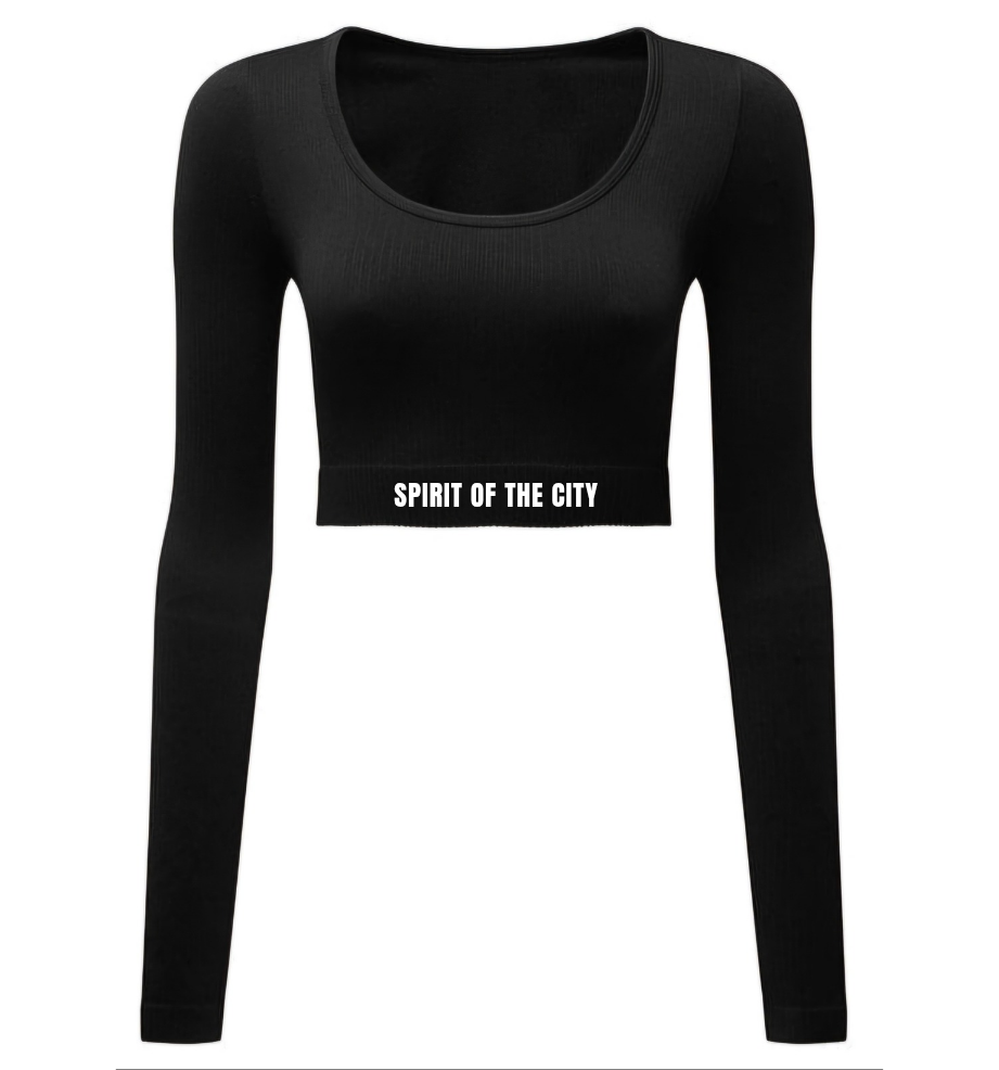 Spirit of the City- womans Ribbed Crop Top