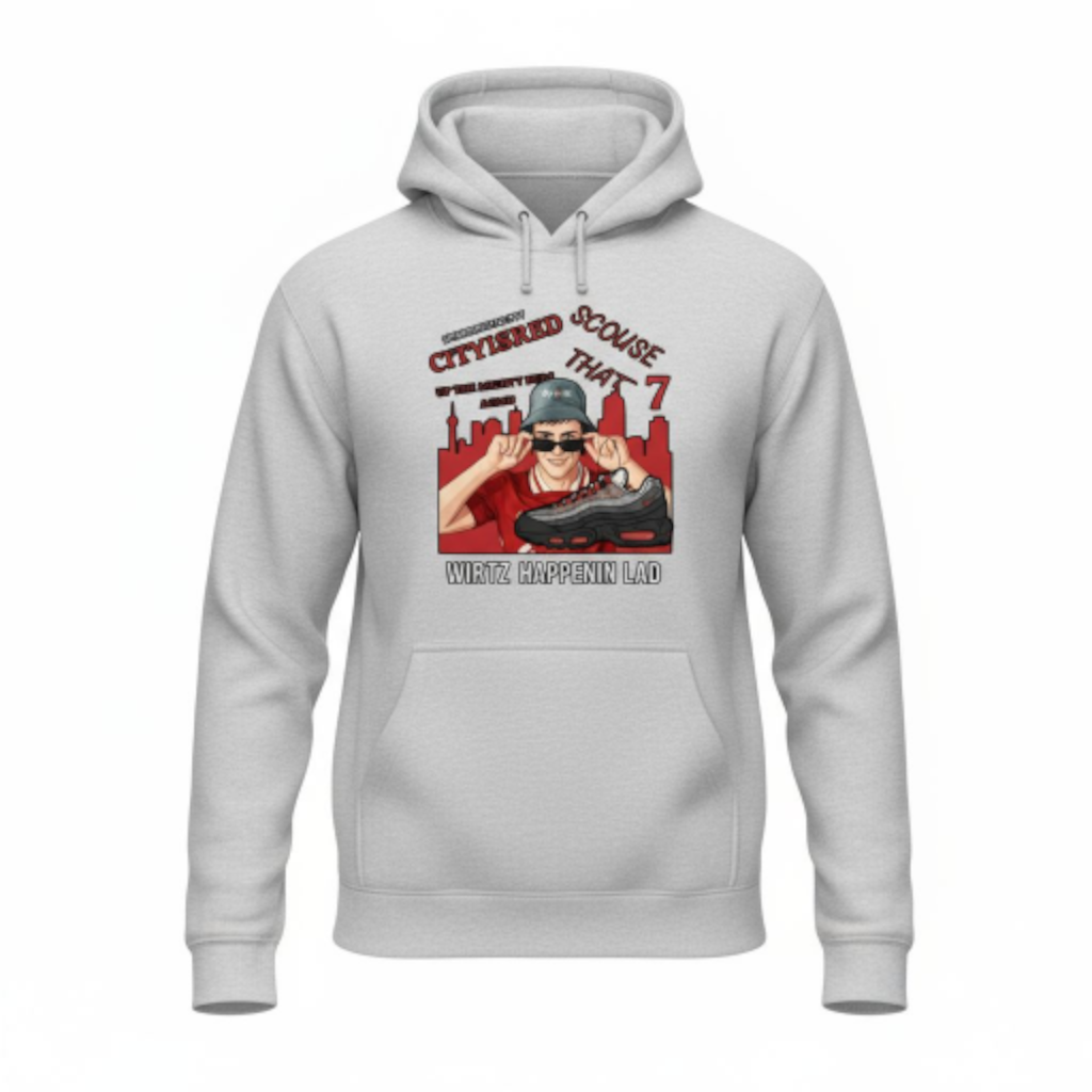 Spirit of the City- wirtz happenin lad mens hoodie / grey