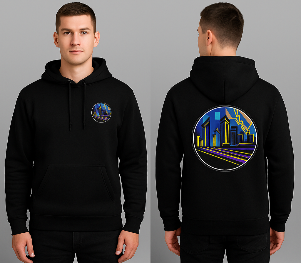 Spirit of the city - storm edition mens hoodie